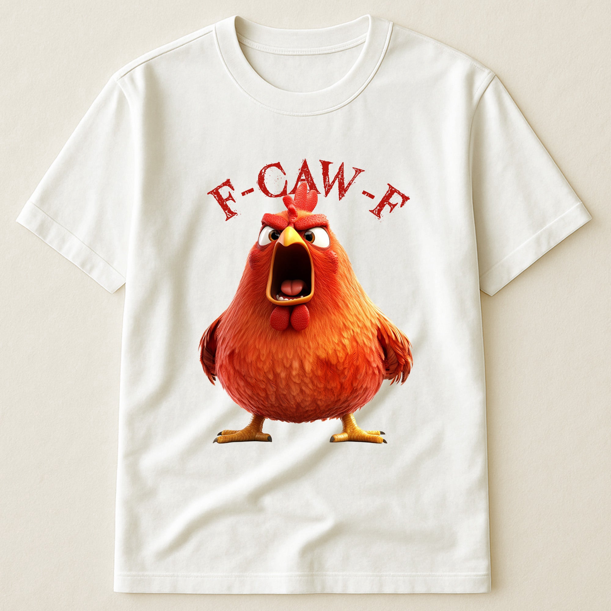 FunnyOne Size Shirt - Humorous Crow F-Caw-F - PersonalizedOne Size Shirt