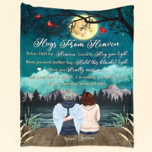 Hugs From Heaven - Personalized Memory Blanket Big Size